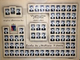 École des Arts et Métiers : mosaïque « Vingt-deuxième Promotion 1963-1964 ».