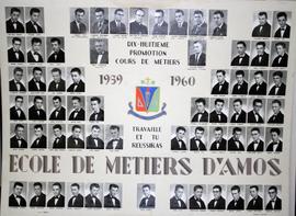 École des Arts et Métiers : mosaïque « 18e Promotion Cours de métiers 1959-1960 ».